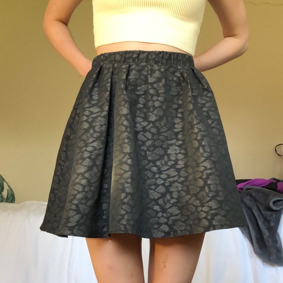 Talula (Aritzia) Leopard Print Skater Skirt - Picture 2 of 5